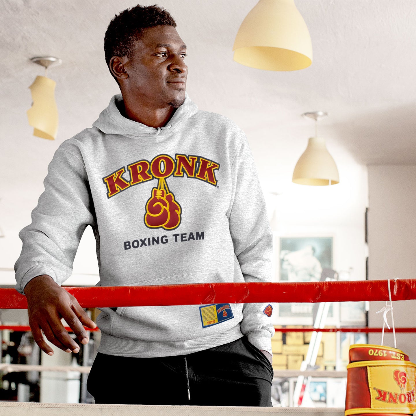 KRONK 'Boxing Team' Grey Hoodie